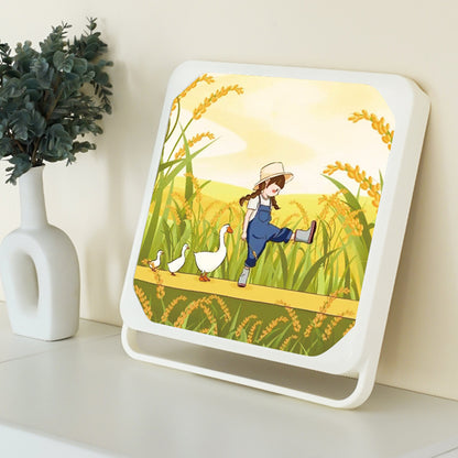 Bathroom Mural Storage Box - Decorative Wall Hanging Folding Shelf Y43