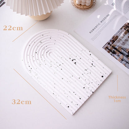 Plateau à bijoux en plâtre, organiseur pour accessoires photo, pour la maison et le bureau, Y42