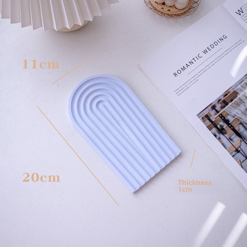 Plateau à bijoux en plâtre, organiseur pour accessoires photo, pour la maison et le bureau, Y42