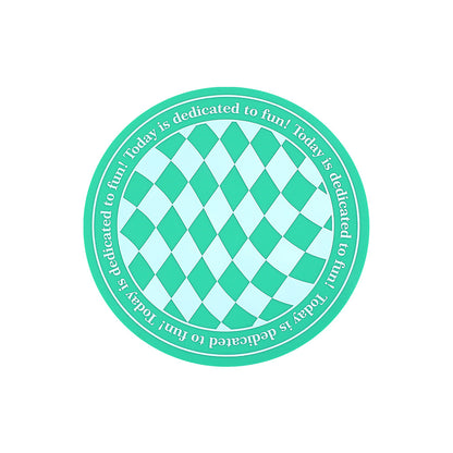 Printed Round Silicone Non Slip Coaster Dining Table Coffee Coaster Y37