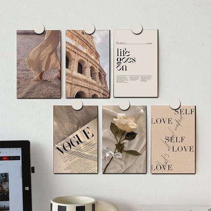 10 tarjetas decorativas de pared con la suerte de la vida, pinturas decorativas Y08