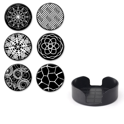 Printed Round Anti Slip Silicone Coasters For Drinks Set Y28