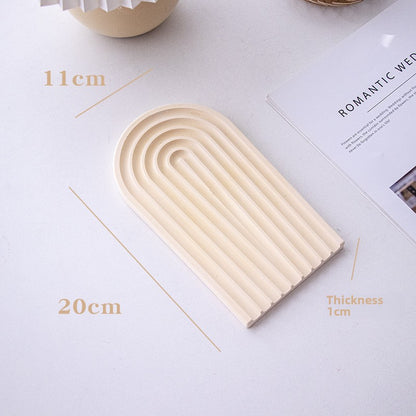 Plateau à bijoux en plâtre, organiseur pour accessoires photo, pour la maison et le bureau, Y42