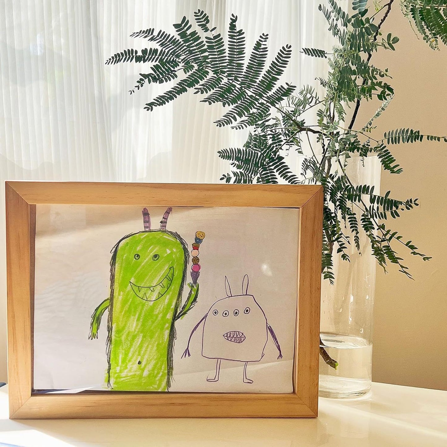 Kids Art Frame Children Drawing Art Display Frame Y13