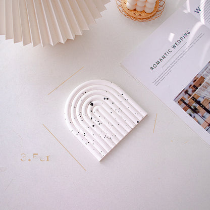 Plateau à bijoux en plâtre, organiseur pour accessoires photo, pour la maison et le bureau, Y42