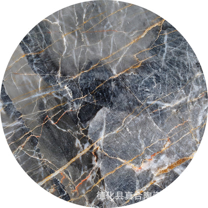 Dessous de verre absorbant en céramique à texture marbre avec base en liège personnalisable Y29
