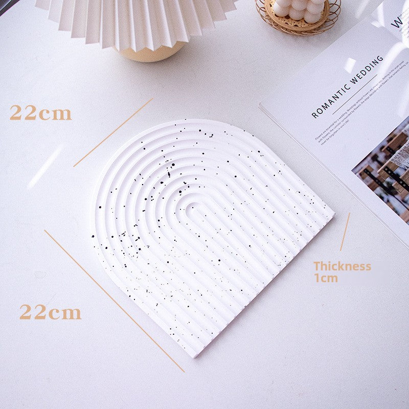 Plateau à bijoux en plâtre, organiseur pour accessoires photo, pour la maison et le bureau, Y42