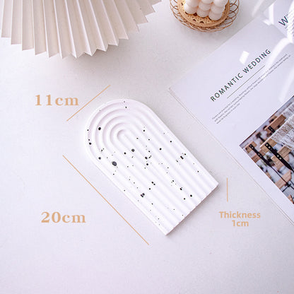 Plateau à bijoux en plâtre, organiseur pour accessoires photo, pour la maison et le bureau, Y42