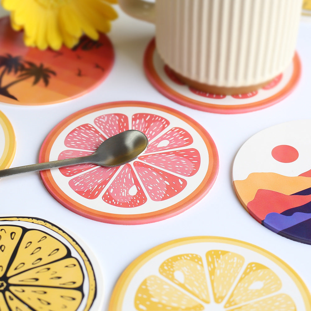 Dopamine Decor Anti-Slip Heat Insulation Coaster Silicone Placemats Y26