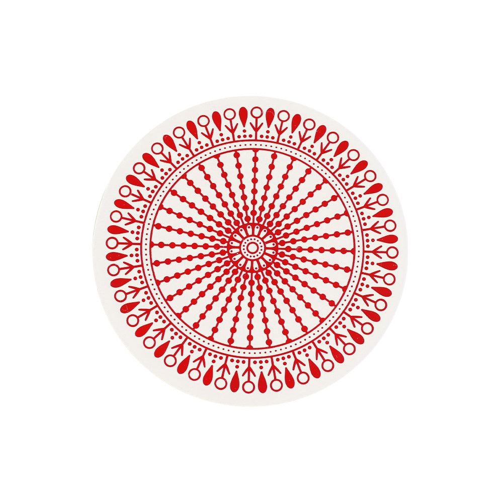 Printed Round Silicone Non Slip Coaster Dining Table Coffee Coaster Y37