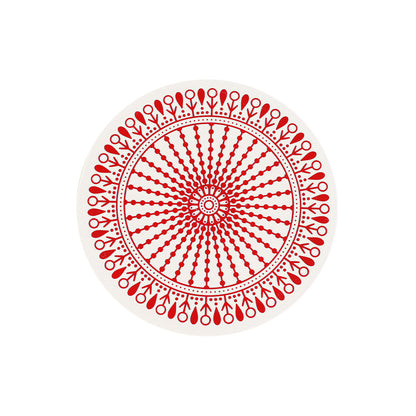 Printed Round Silicone Non Slip Coaster Dining Table Coffee Coaster Y37