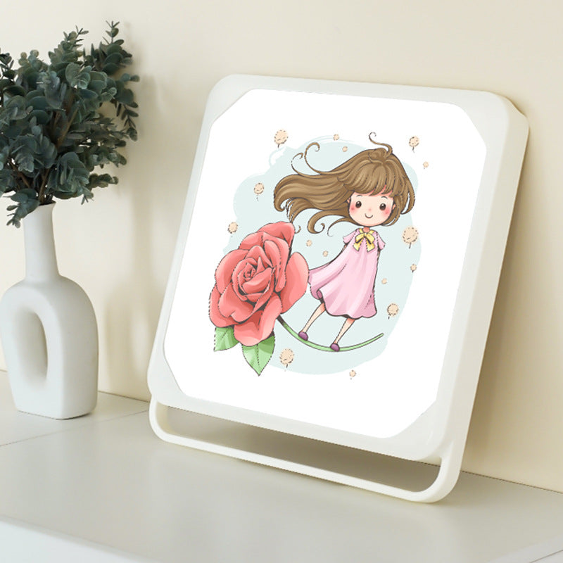 Bathroom Mural Storage Box - Decorative Wall Hanging Folding Shelf Y43