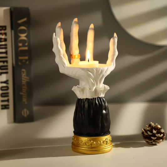 Halloween Witch Hand Candle Holder Atmosphere Decoration Y03