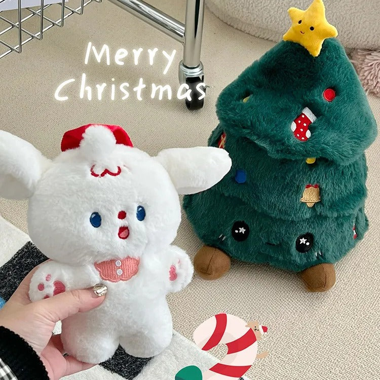 Christmas Tree Ornaments Small Dog Plush Toys Creative Gifts Y18