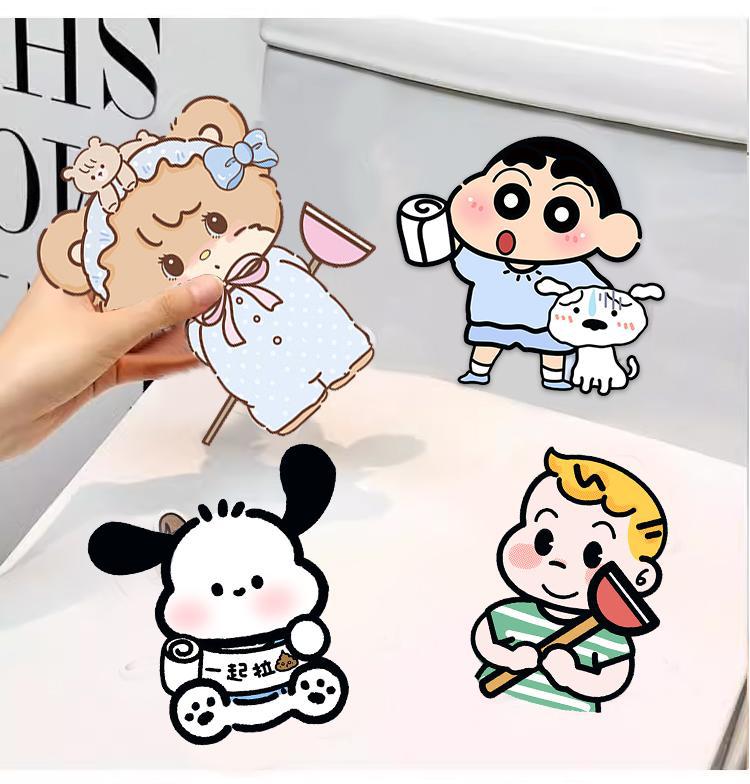 Creative Cartoon Sticker Decoration Deodorant Toilet Aromatherapy Sticker Y09