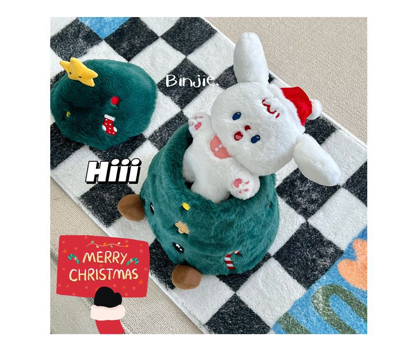 Christmas Tree Ornaments Small Dog Plush Toys Creative Gifts Y18