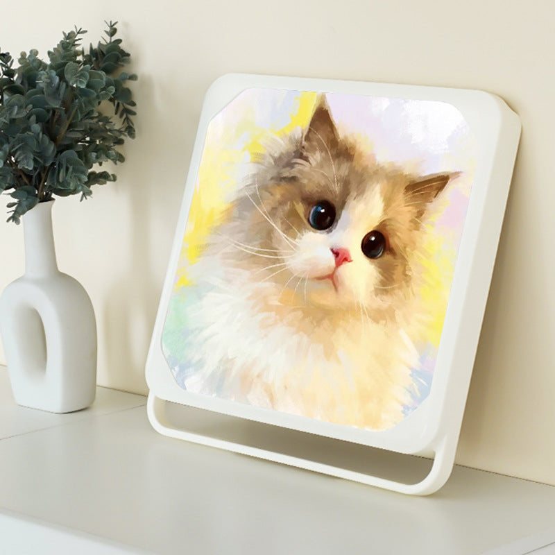 Bathroom Mural Storage Box - Decorative Wall Hanging Folding Shelf Y43