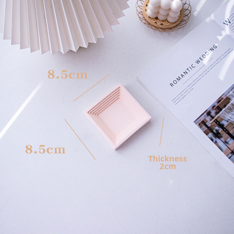 Plateau à bijoux en plâtre, organiseur pour accessoires photo, pour la maison et le bureau, Y42