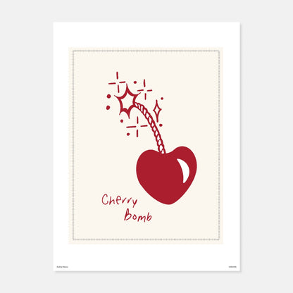 Cherry Bomb Print by Audrey Hanna