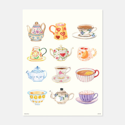 Tea Time Print by Audrey Hanna