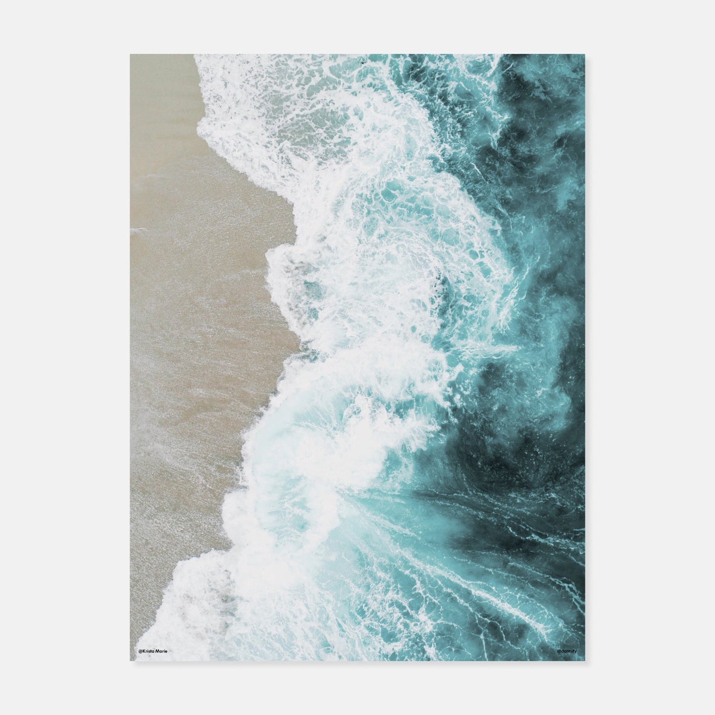 Ocean Waves Print by Krista Mosakowski