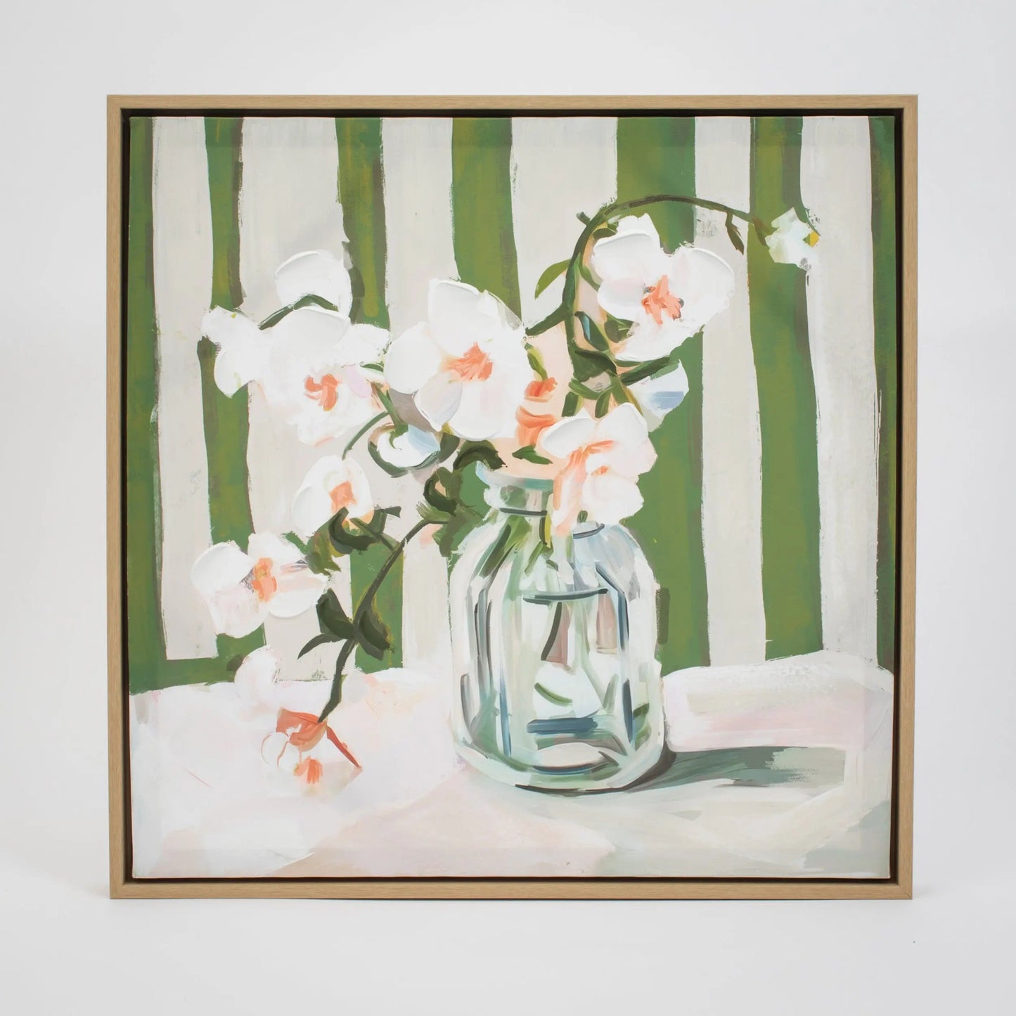 Pearl Orchid Framed Wall Art Painting