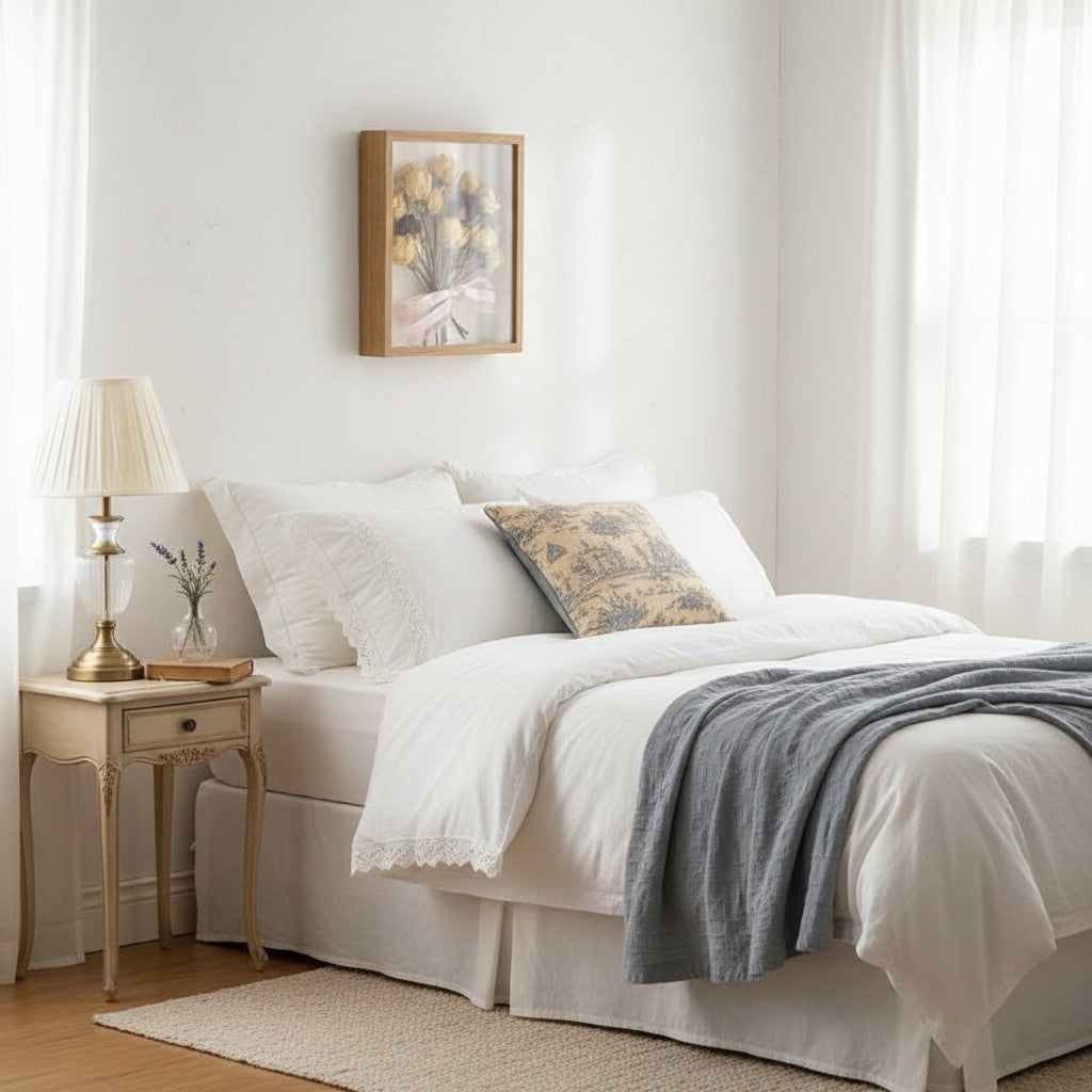 Dried Flower Photo Frame Handmade DIY Table Picture Frame Y11