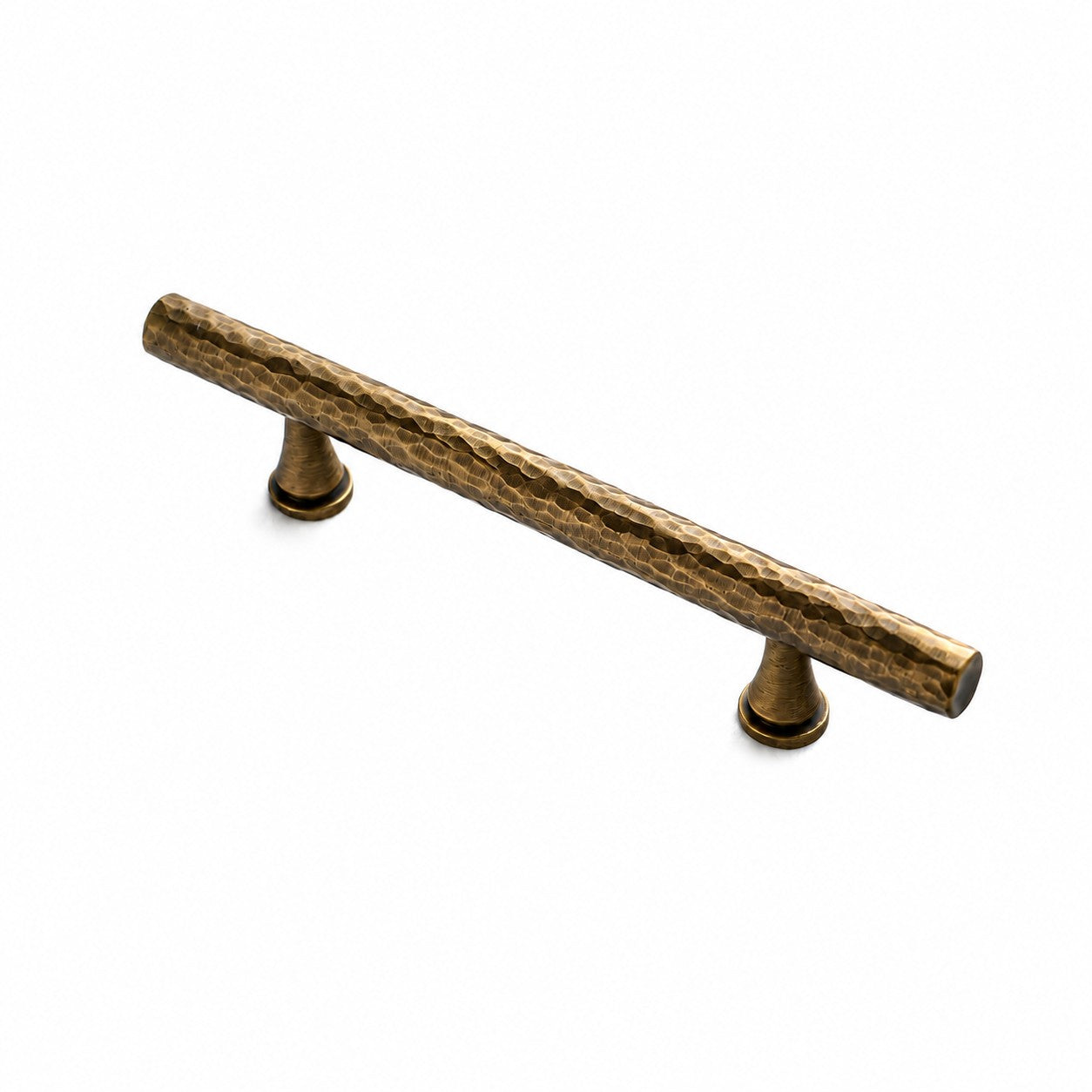 Hand-Hammered Solid Brass Cabinet Pulls Knobs