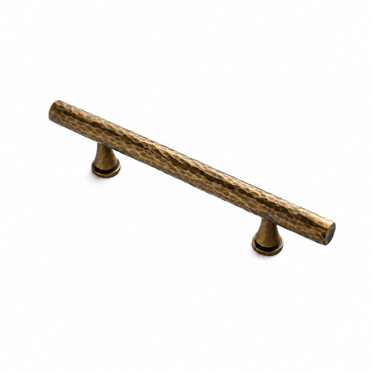 Hand-Hammered Solid Brass Cabinet Pulls Knobs