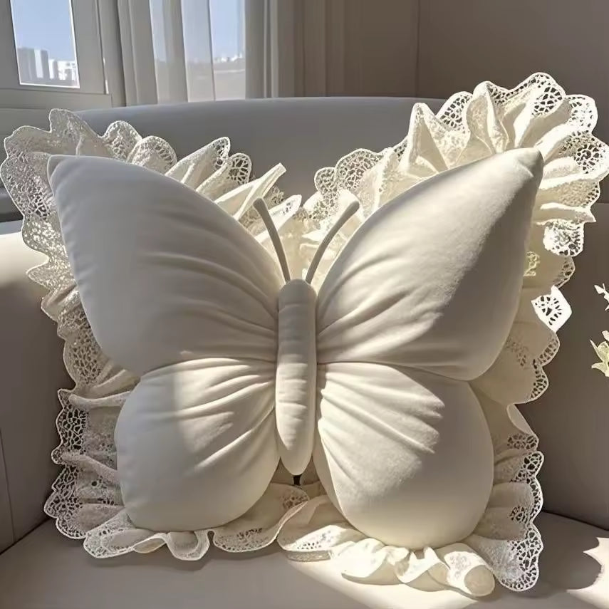 Princess Butterfly Decorative Pillow