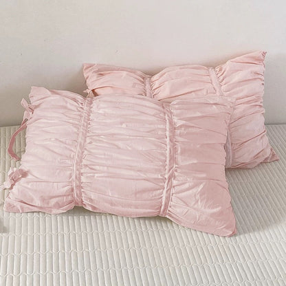 Coquette Pleated Cotton Pillowcase