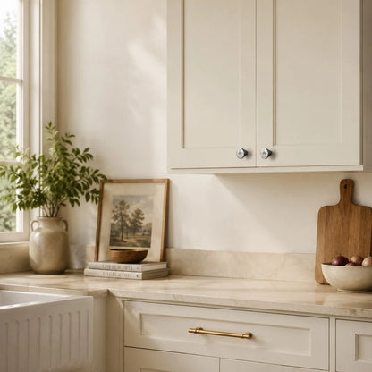 Sculptural Solid Brass Cabinet Knob