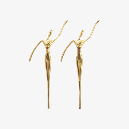 Sculptural Brass Cabinet Handle | Thinker Drawer Pull for Cabinets & Wardrobes