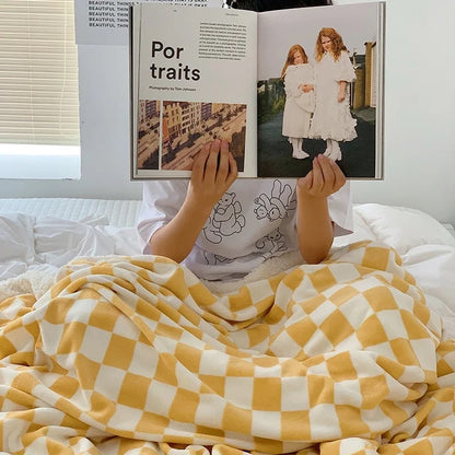 Nordic Checkerboard Blanket YP56