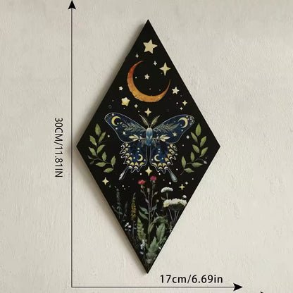Decoración de pared de mariposas y brujas