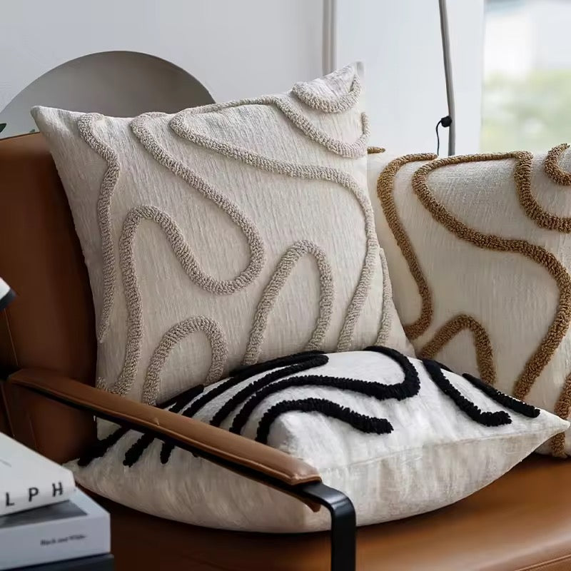 Abstract Line Pillow Cover