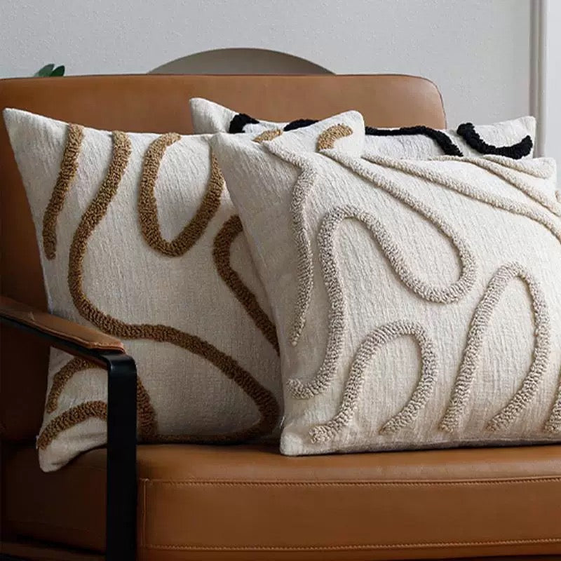 Abstract Line Pillow Cover