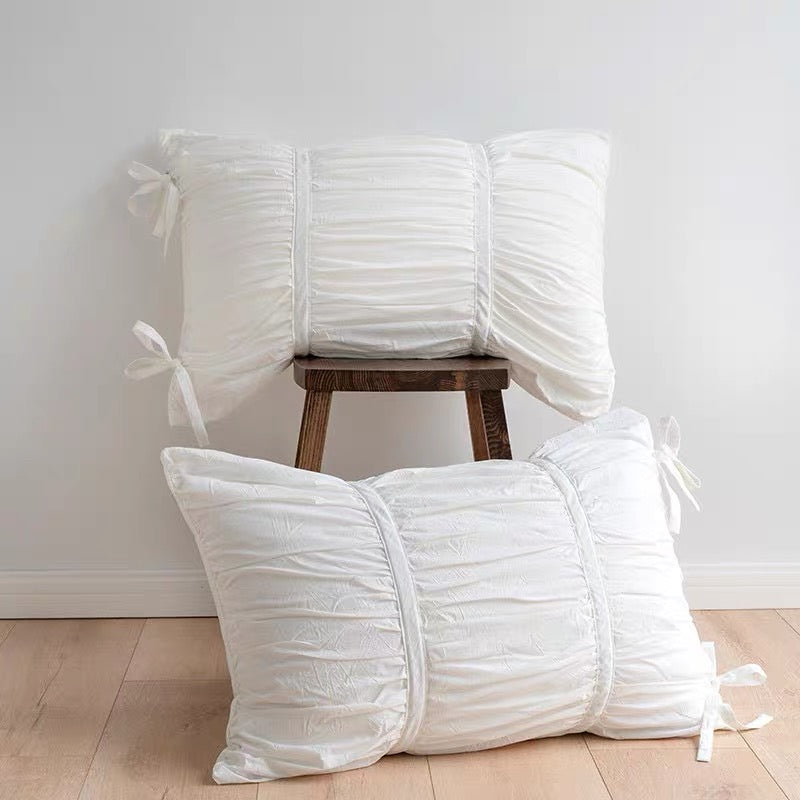 Coquette Pleated Cotton Pillowcase