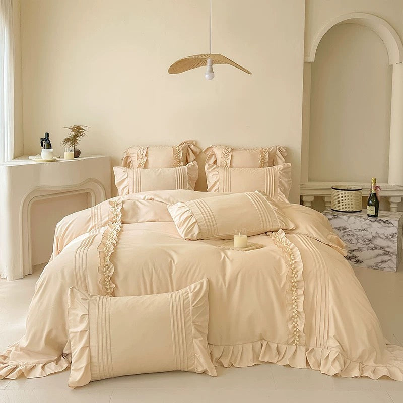Coquette Ruffled Duvet Cover Set