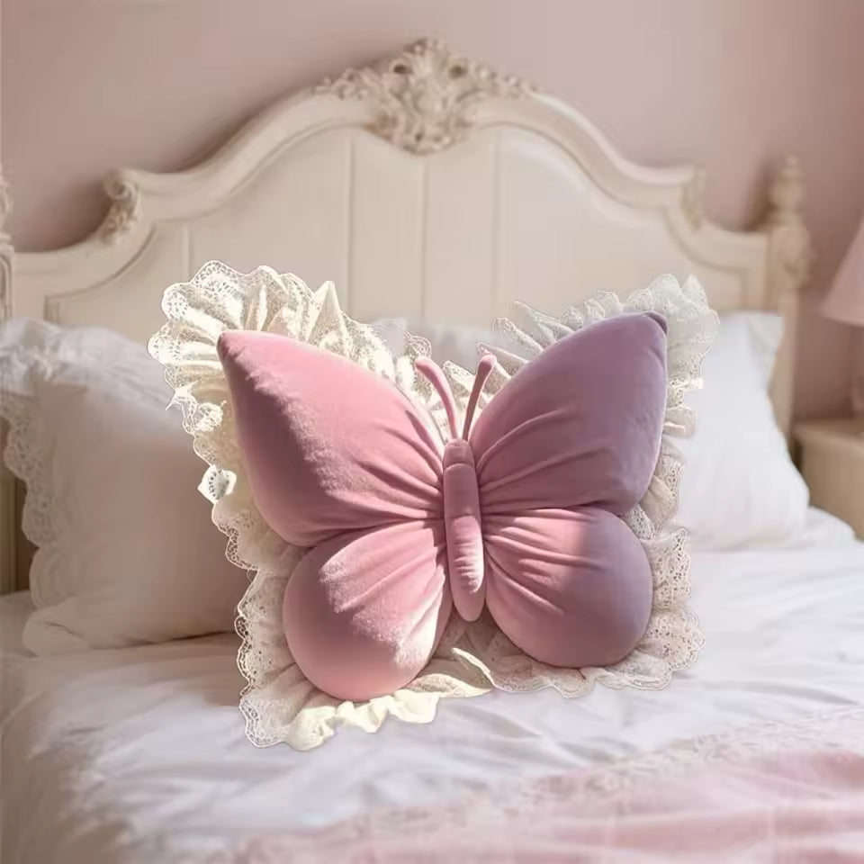 Princess Butterfly Decorative Pillow
