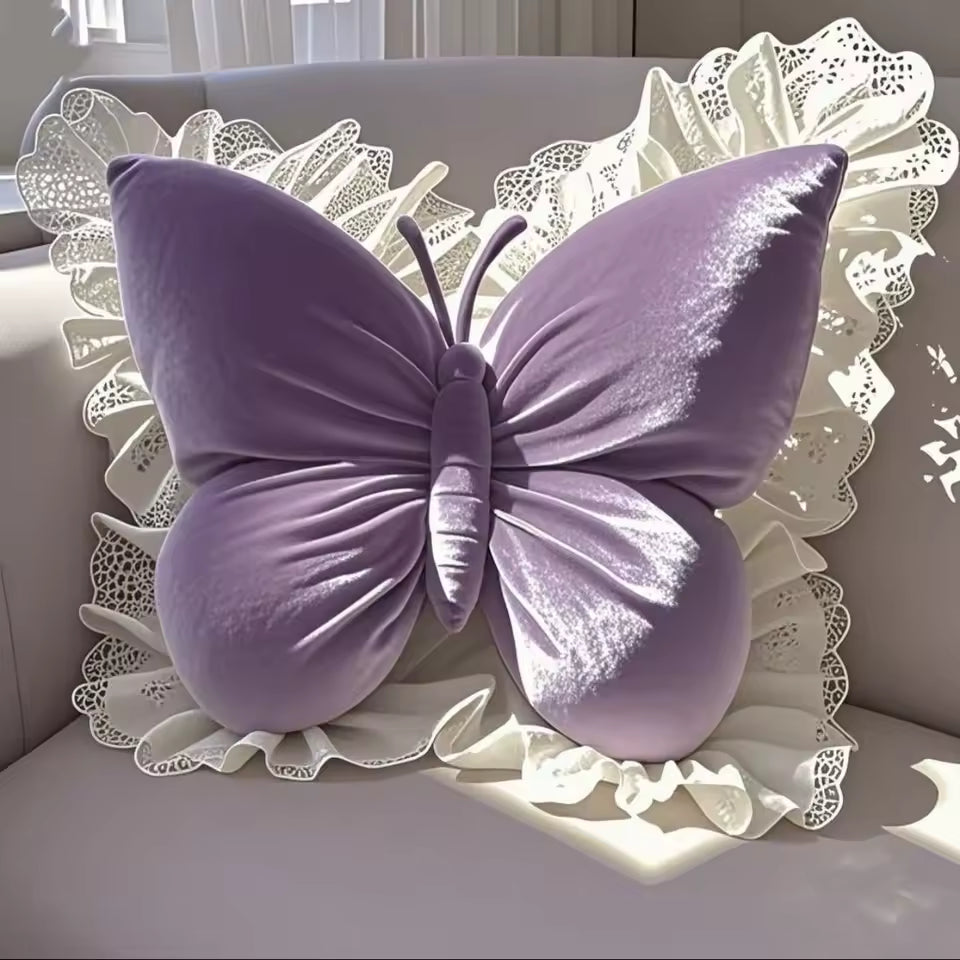 Princess Butterfly Decorative Pillow