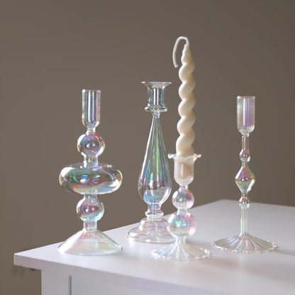Candelabro de vidrio cónico YP40