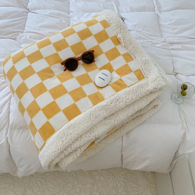 Nordic Checkerboard Blanket YP56