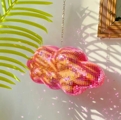 Pink Cloud Disco Ball