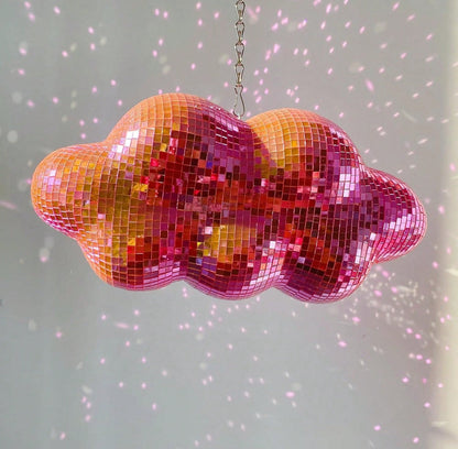 Pink Cloud Disco Ball