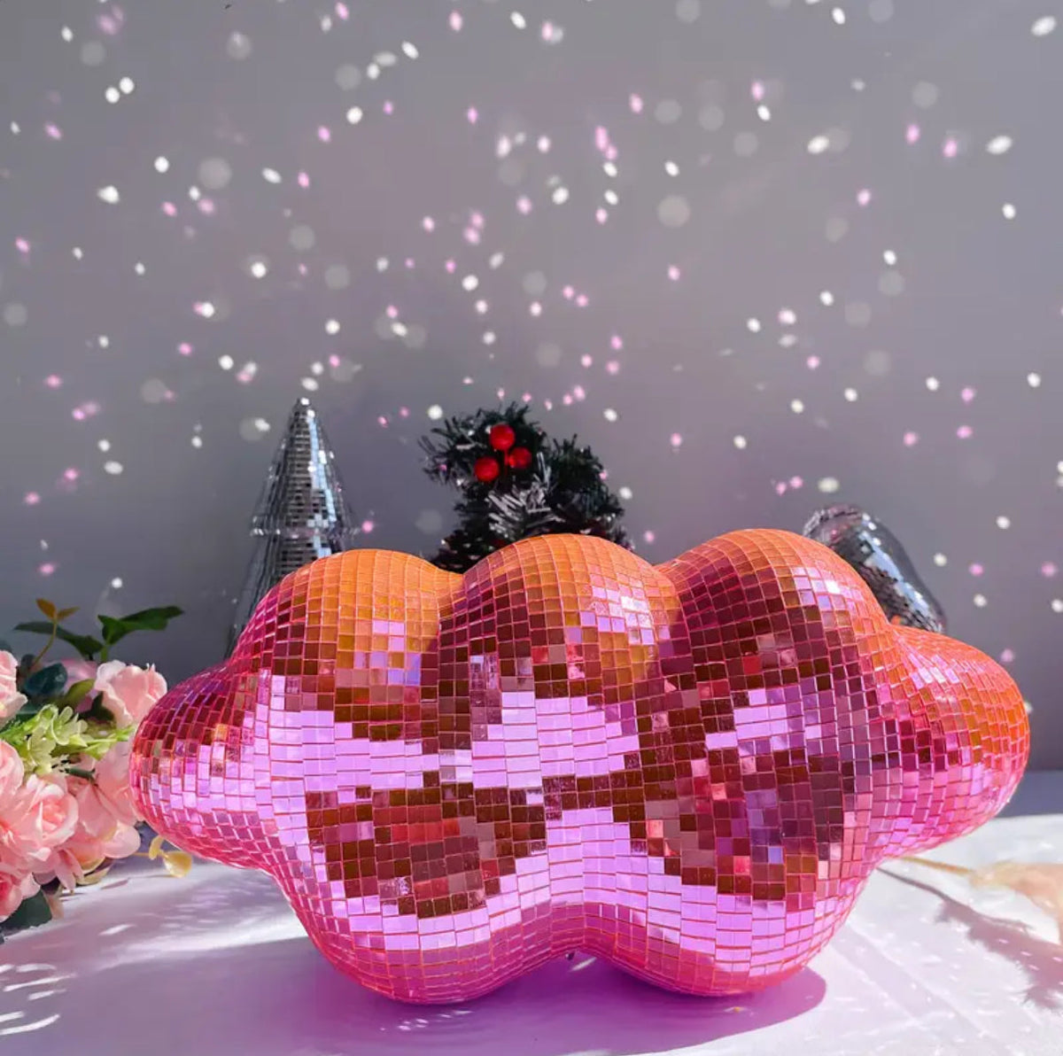 Pink Cloud Disco Ball