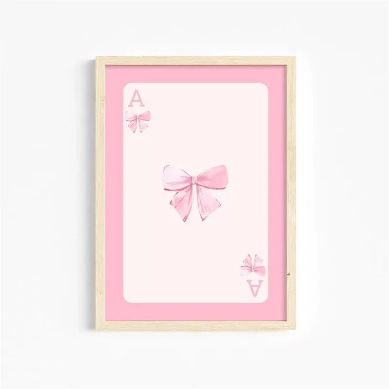 Pink Bow Coquette Poster
