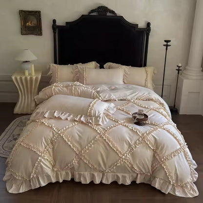 French Princess Ruffle Bedding Set