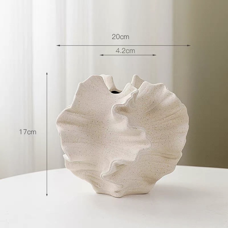 Minimalist Coral Ceramic Vase