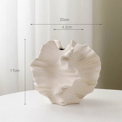 Minimalist Coral Ceramic Vase